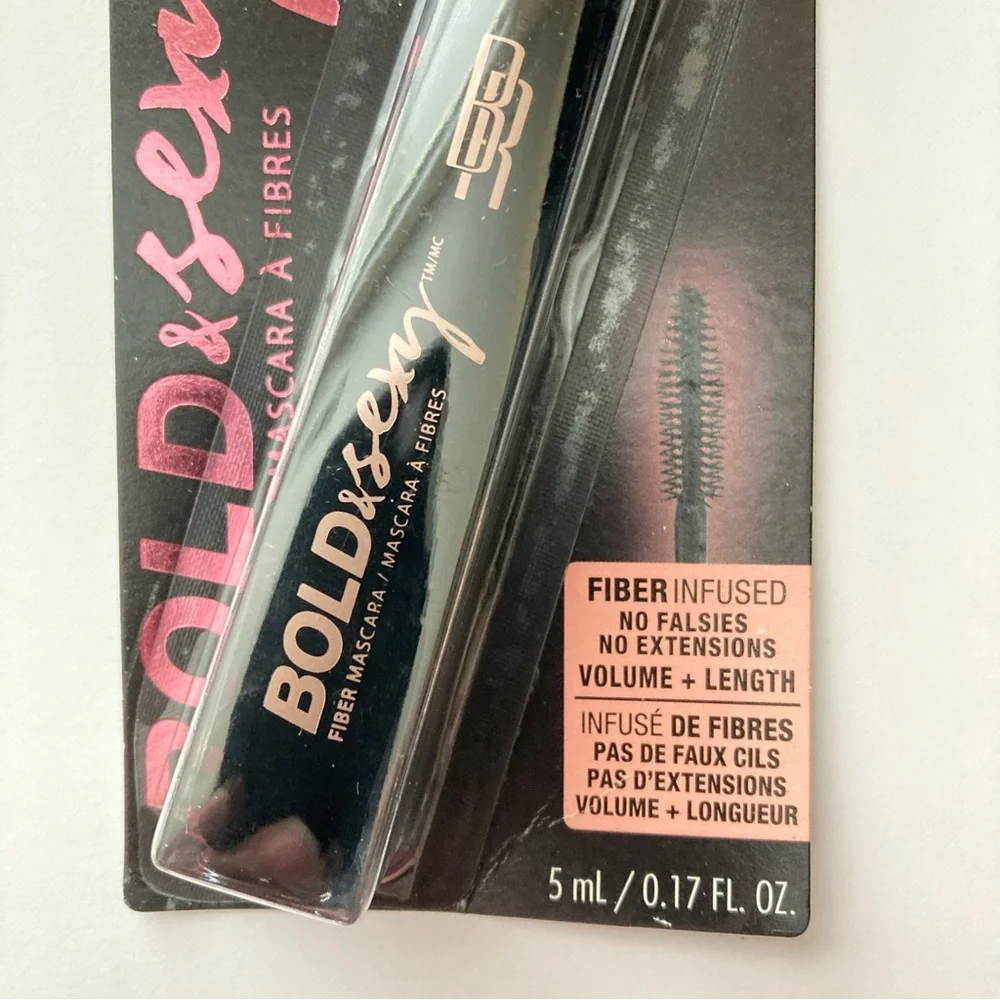 NEW Black Radiance Bold & Sexy Fiber Mascara, Black